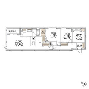 3LDK 間取り図