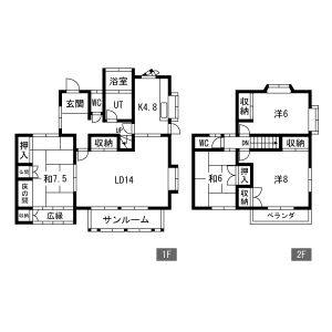 4LDK 間取り図