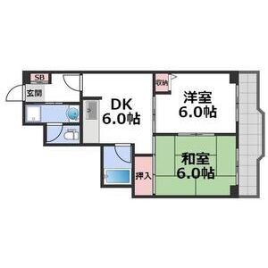 2DK 間取り図