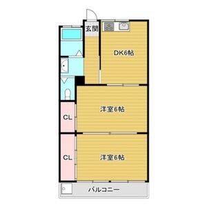 2DK 間取り図