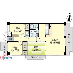 3LDK 間取り図