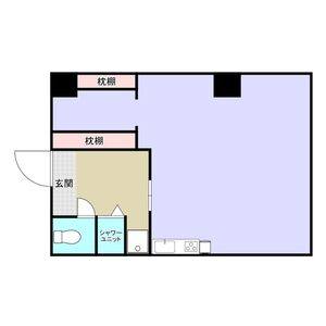 ワンルーム 間取り図
