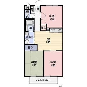 3DK 間取り図