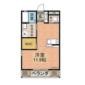 ワンルーム 間取り図