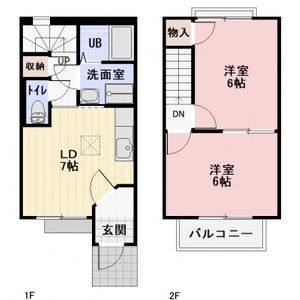 2DK 間取り図