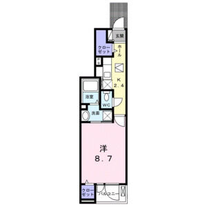 1K 間取り図