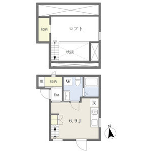 ワンルーム 間取り図