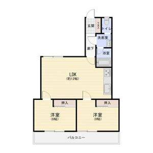 2LDK 間取り図