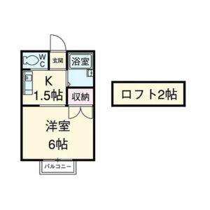 ワンルーム 間取り図