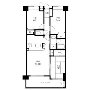 3LDK 間取り図