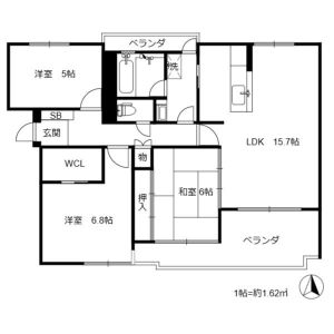 3LDK 間取り図