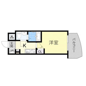 1K 間取り図