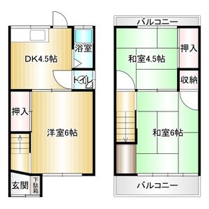 3DK 間取り図