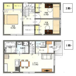 3LDK 間取り図