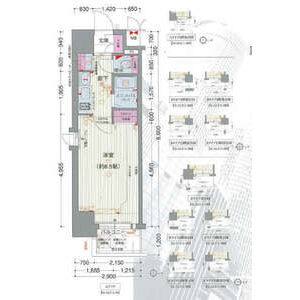 1K 間取り図