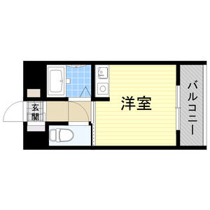 ワンルーム 間取り図