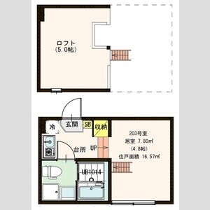 ワンルーム 間取り図