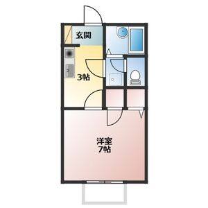 1K 間取り図