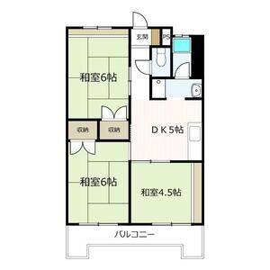 3DK 間取り図