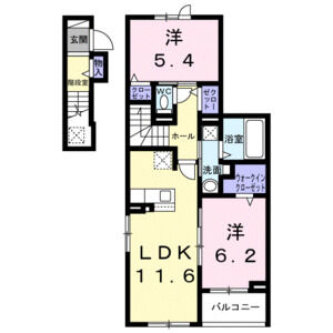 2LDK 間取り図