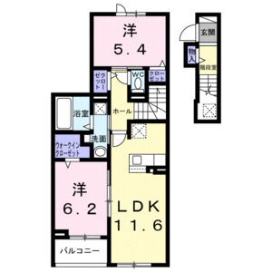 2LDK 間取り図