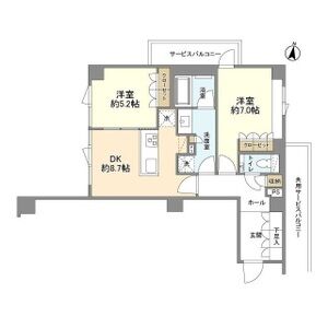 2DK 間取り図