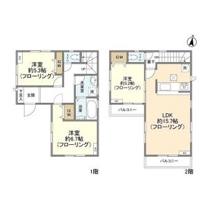3LDK 間取り図