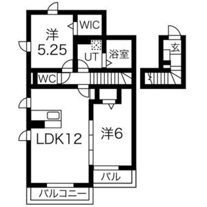 2LDK 間取り図