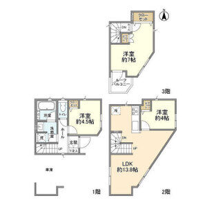 3LDK 間取り図