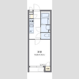 1K 間取り図
