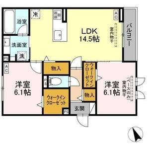 2LDK 間取り図