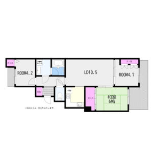 3LDK 間取り図