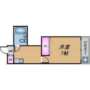 1K 間取り図