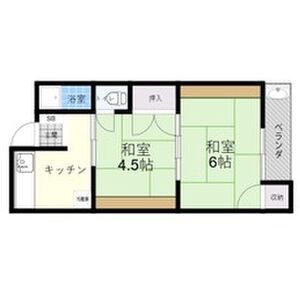 2DK 間取り図