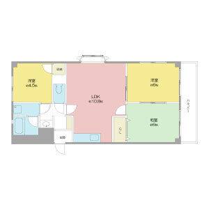 3LDK 間取り図