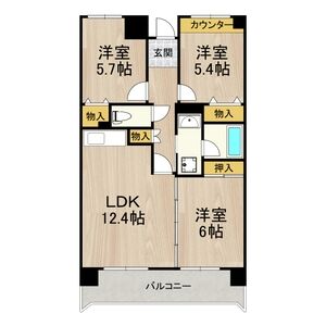 3LDK 間取り図