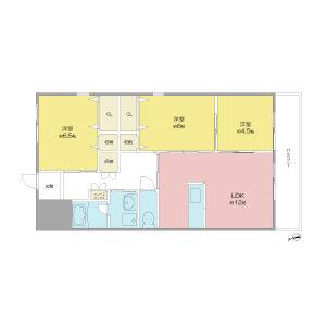 3LDK 間取り図