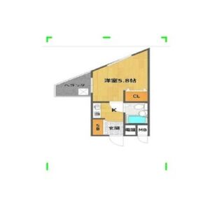 ワンルーム 間取り図