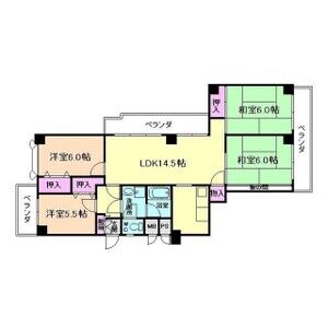 4LDK 間取り図