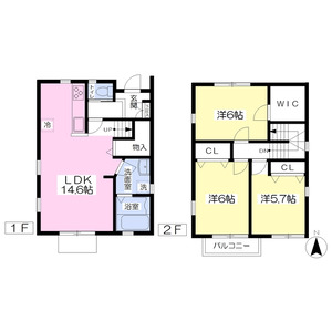 3LDK 間取り図