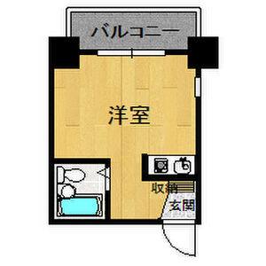 ワンルーム 間取り図