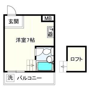 ワンルーム 間取り図