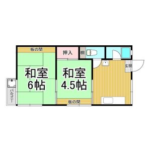 2DK 間取り図