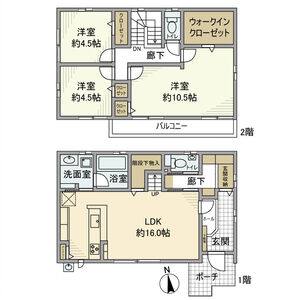 3LDK 間取り図
