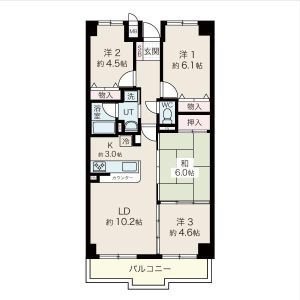4LDK 間取り図