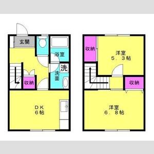 2DK 間取り図