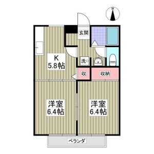 2K 間取り図