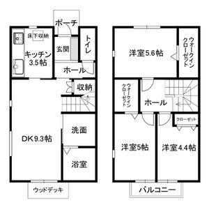 3LDK 間取り図