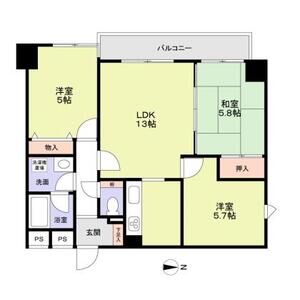 3LDK 間取り図