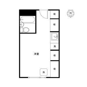 ワンルーム 間取り図
